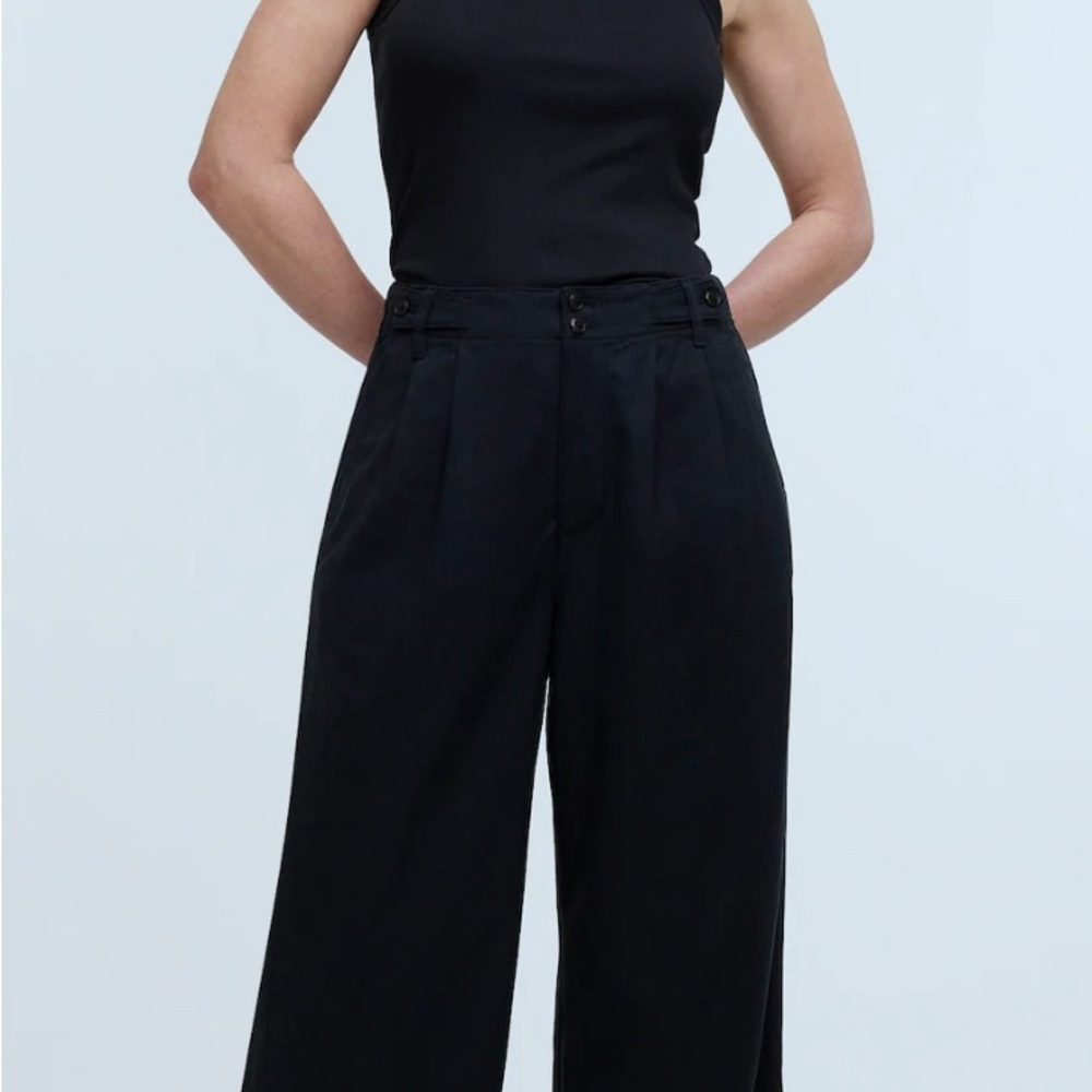 Madewell The Curvy Harlow Wide-Leg Pant in Drapey Twill